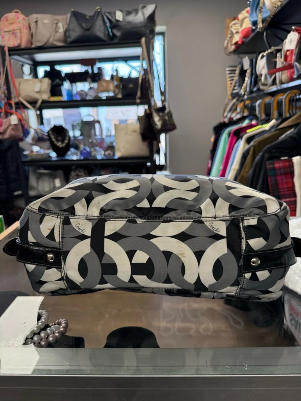 Y2K Coach Madison Op Art Maggie shoulder bag - Picture 7 of 11